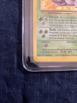 🐉Nidoking 011/102 Base Set Holo LP/MP Pokemon TCG Single Card Unltd. - Image 2