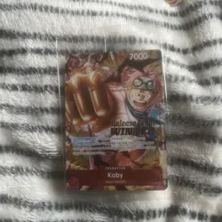 SEALED One Piece Card Game TCG Koby OP-12 Release Event WINNER Card P-092 - Image 1