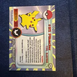 2000 Topps Chrome Pokemon Pikachu #25 SPECTRA HOLO Card - Image 2