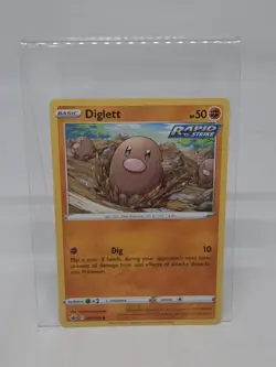 Pokemon Chilling Reign Diglett Common Card 076/198 NM - Image 1