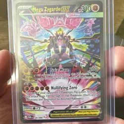 Mega Zygarde EX Full Art Holo Pokemon Card 120/088 310 HP 200 Attack - Image 1
