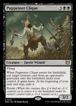Puppeteer Clique Wilds of Eldraine Commander MTG NM - Image 1