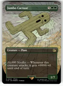 Jumbo Cactuar (Borderless) 343 Rare FINAL FANTASY Near Mint - Image 1