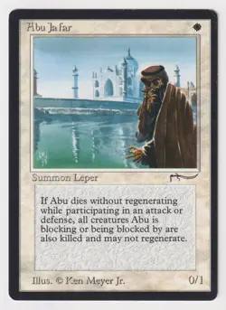 Abu Ja'far (Jafar) MP Arabian Nights 1993 WOTC MTG Magic Vintage Uncommon Leper! - Image 1