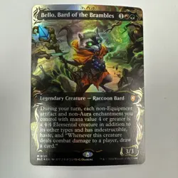 MTG Bloomburrow Bello Bard Of The Brambles Raised Foil NM - Image 1