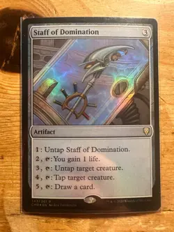 Staff of Domination Commander Legends Foil MTG NM - Image 1