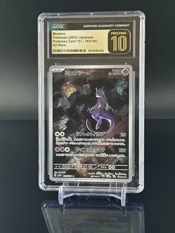 CGC 10 Pristine ✨ Mewtwo 183/165 Holo AR 151 sv2a Pokemon Card Japanese 🌆 - Image 1