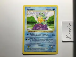 Squirtle Shadowless Base Set 63/102 Common Pokemon Card English 1999 - Image 1
