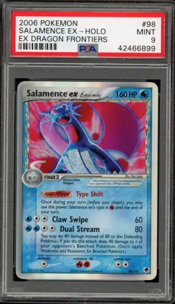 Pokemon Salamence ex EX Dragon Frontiers Holo Ultra Rare #98 PSA 9 Mint - Image 1