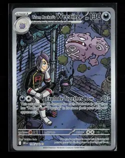 Team Rocket's Weezing Illustration Rare Pokemon SV10: Destined Rivals 199/182 NM - Image 1