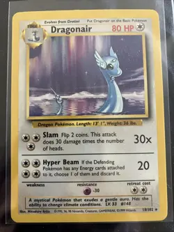 💎 Dragonair 018/102 Base Set Regular Rare -Pokemon TCG LP - Image 1