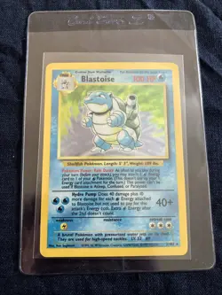 💧💦Blastoise 002/102 Base Set Holo LP/mp Pokemon TCG - Image 1