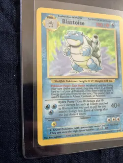 💧💦Blastoise 002/102 Base Set Holo LP/mp Pokemon TCG - Image 2