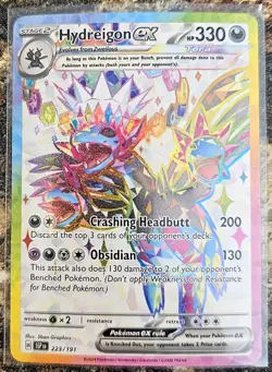 Pokemon 2024 Surging Sparks Hydreigon Ex 223 NM or better - Image 1