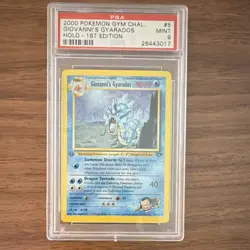 Pokemon Gym Challenge Giovanni's Gyarados 5/132 1st Edition Holo PSA 9 2000 - Image 1
