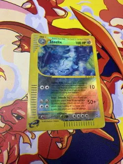 Pokemon Steelix 35/147 Rare Reverse Holo Aquapolis Set WOTC MP - Image 1