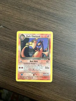 Pokemon Dark Charizard TCG Non-Holo Rare Card 21/82 LP/MP - Image 1