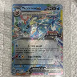 Pokemon Vaporeon EX Holo Promo Prismatic Evolutions 023/131 2023 280 HP - Image 1