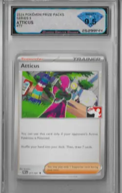 2024 Pokemon Paldean Fates Prize Packs DSG Mint+ 9.5 Atticus - Image 1