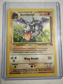 Aerodactyl 1/62 Fossil Set - Holo Rare Pokemon Card - Image 1