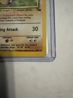 Aerodactyl 1/62 Fossil Set - Holo Rare Pokemon Card - Image 4