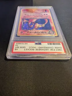 DARK CHARIZARD HOLO 6 JAPANESE POKEMON ROCKET 1997 PSA 10 - Image 5