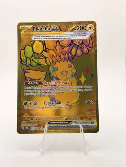 Pikachu ex 179/131 - Gold Hyper Rare - Pokemon TCG: Prismatic Evolutions - NM - Image 1