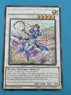 Yugioh Aromaseraphy Rosemary INOV-EN047 Rare 1st Ed VG - Image 1