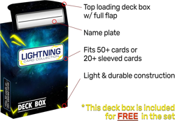 Foil Pack - 50 Random Card Includes Foil Cards. plus a Free LCC Deck Box. Your C - Image 2