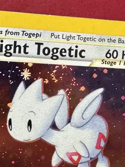 Pokemon TCG Light Togetic Neo Destiny 15/105 Holo Unlimited Rare Card *SWIRL* - Image 5