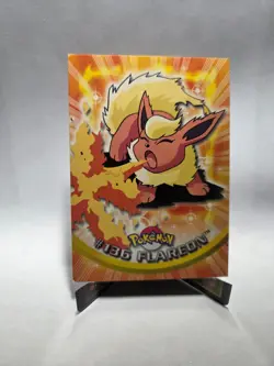 Flareon Pokemon 2000 Topps TV 136 NM - Image 1