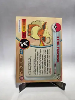 Flareon Pokemon 2000 Topps TV 136 NM - Image 2
