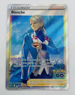 Pokemon TCG Blanche SWSH227 Full Art Sword & Shield Pokemon GO Black Star Promo - Image 1