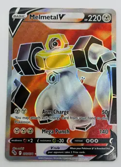 Pokemon TCG Melmetal V (Full Art) Pokemon GO 075/078 Holo Ultra Rare - Image 1