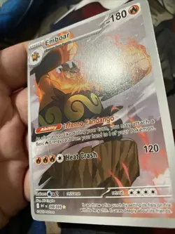 Pokemon TCG Emboar White Flare Illustration Card 098/086 Rare NM Condition - Image 4