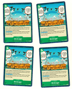 Set Of 4 Birdcage OP05-040 One Piece Trading Card - Image 1