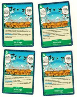 Set Of 4 Birdcage OP05-040 One Piece Trading Card - Image 3