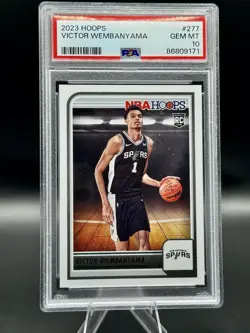 2023-24 Panini NBA Hoops - Rookies Victor Wembanyama #277 (RC) PSA 10 - Image 1