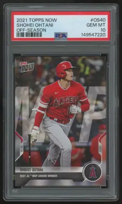2021 Topps Now Shohei Ohtani Off-Season #OS-40 PSA 10 *220 - Image 1