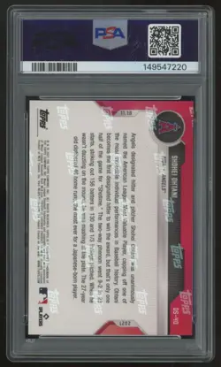 2021 Topps Now Shohei Ohtani Off-Season #OS-40 PSA 10 *220 - Image 2