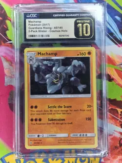 CGC Pristine 10 Machamp 65/145 Guardians rising cosmos holo - Image 1