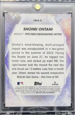 Shohei Ohtani RARE REFRACTOR INVESTMENT CARD TOPPS ANGELS DODGERS ROY MINT MVP - Image 2