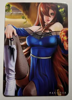 SEXY HEROINE WAIFU Mei Terumi NARUTO ACG PREMIUM HOLOFOIL CARD NM - Image 2