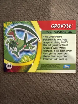 Pokemon Card - Grovyle #34 - Advanced Challenge - Topps - Image 2