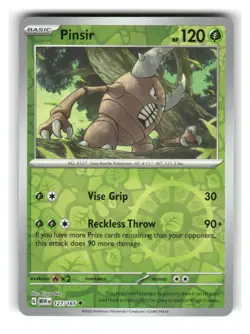 Pinsir 127/165 Uncommon 151 Pokemon Reverse Holo Near Mint - Image 1