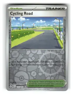 Cycling Road 157/165 Uncommon 151 Pokemon Reverse Holo Near Mint - Image 1