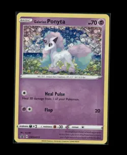 Holo Galarian Ponyta SWSH013 Pokemon 25th Anniversary General Mills Promo 💎 - Image 1