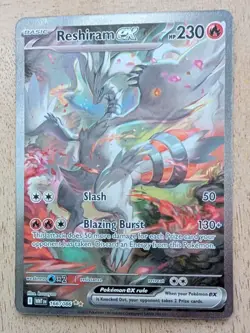Reshiram ex 166/086 Special Illustration Rare White Flare English Pokemon NM - Image 1
