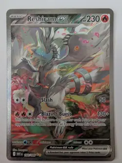 Reshiram ex 166/086 Special Illustration Rare White Flare English Pokemon NM - Image 2