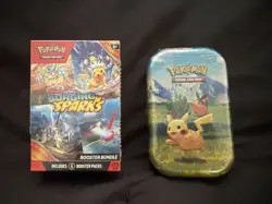 Pokemon Surging Sparks Booster Bundle And Ascending Hero’s Mini Tin Lot Sealed! - Image 1